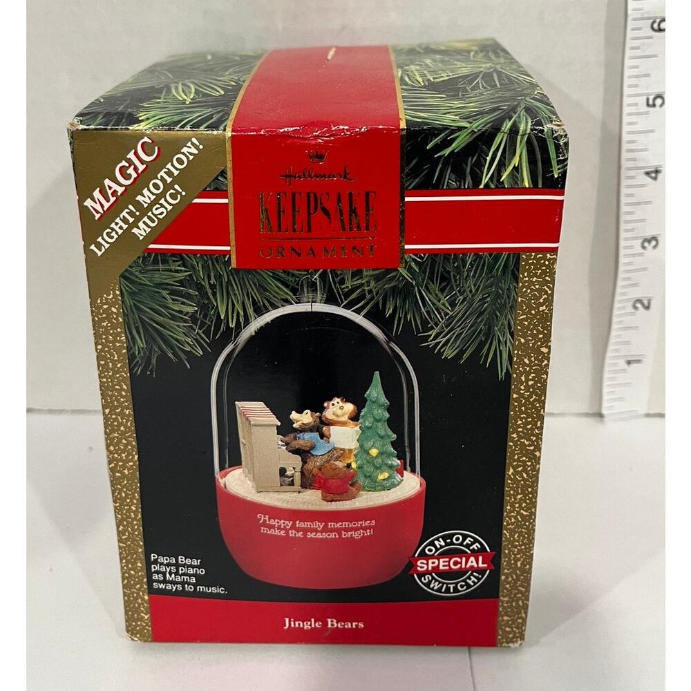 Hallmark Keepsake Ornament Jingle Bear Light, Motion and Music